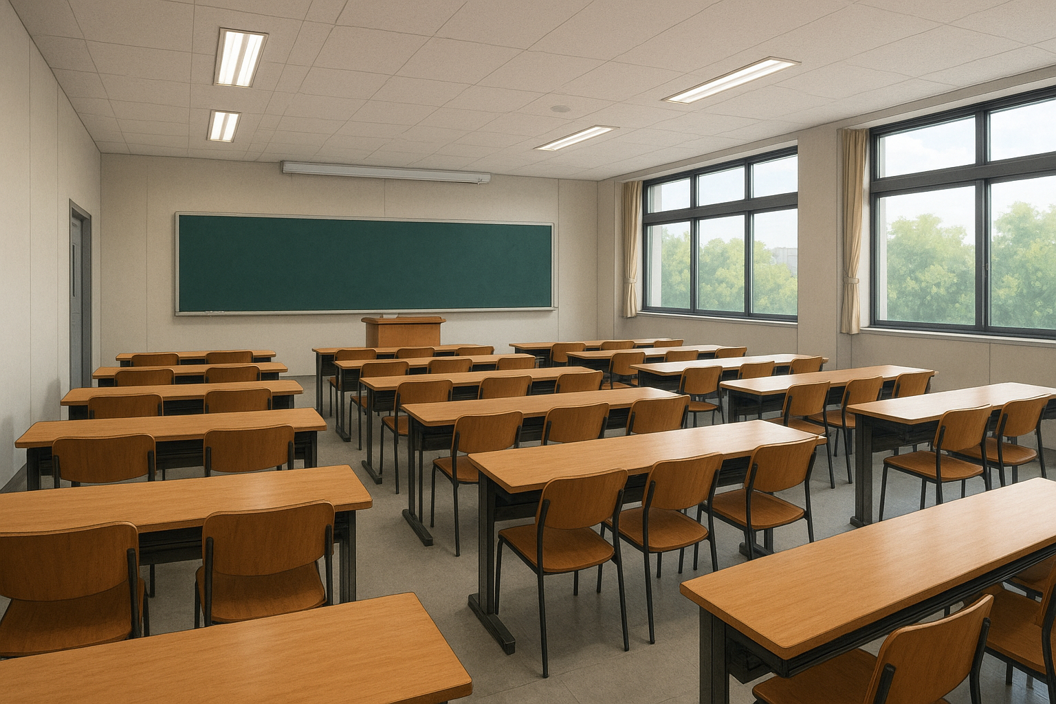塾・大学・専門学校の学習空間背景フリー素材|無料・商用利用OK 高解像度
