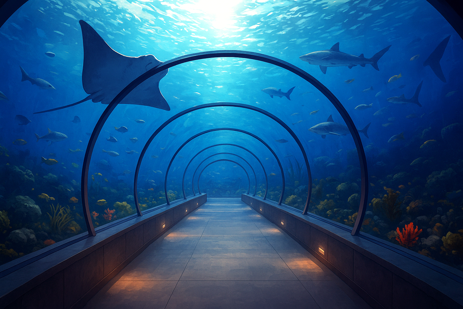 水族館の背景