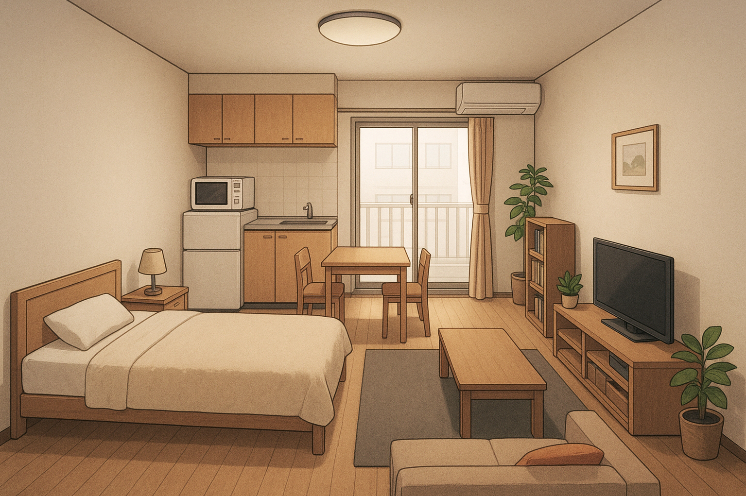 部屋の室内背景