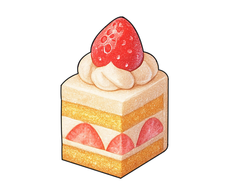 スイーツのフリー小物素材|ケーキ・デザート・食べ物イラスト・無料・商用利用OK・高解像度